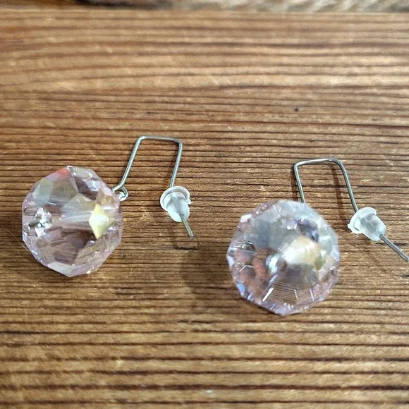 *5 For $20***Pink Crystal Drop Earrings/Handmade Ladies Earrings/Pink Crystals - Picture 9 of 9